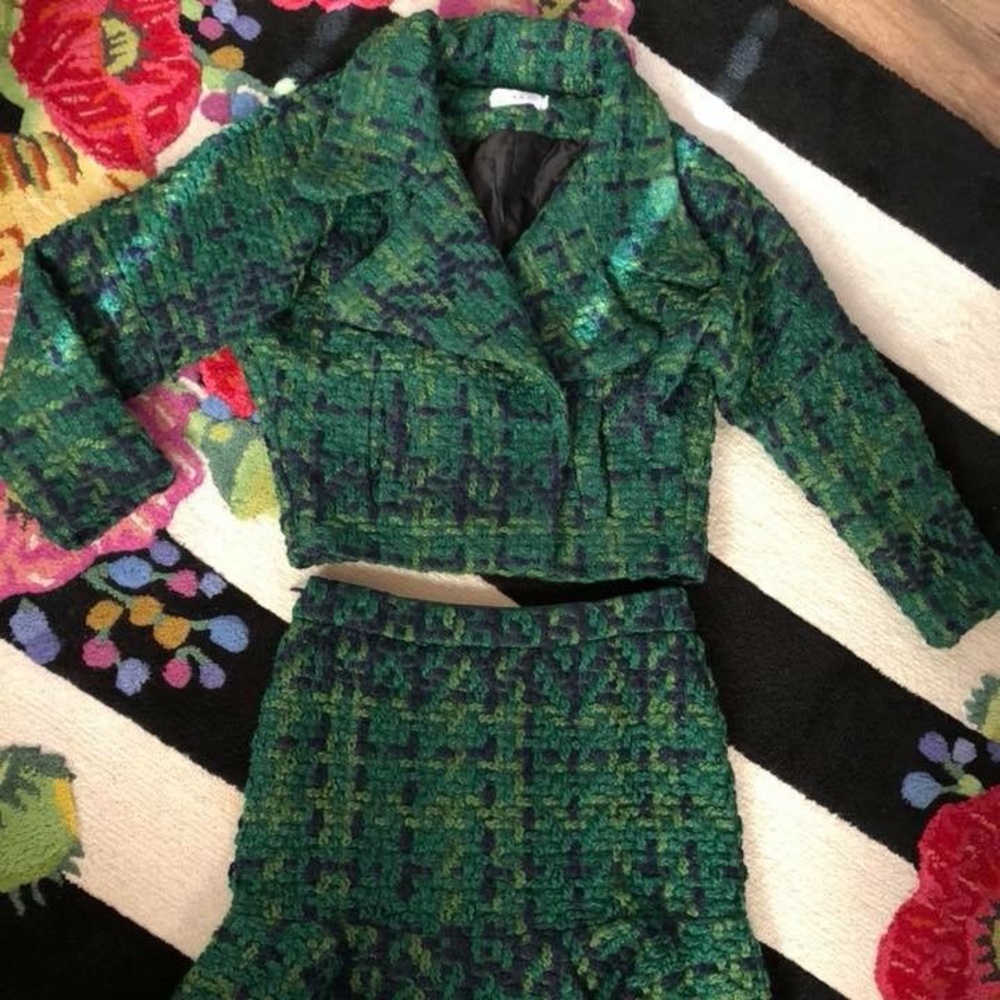 Tweed Inspired Suit Worn Once Perfect Condition